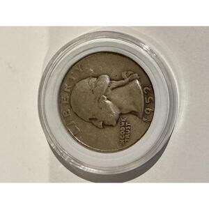 1952-D Washington Quarter – 90% Silver – Circulated Condition – Denver Mint G/VG